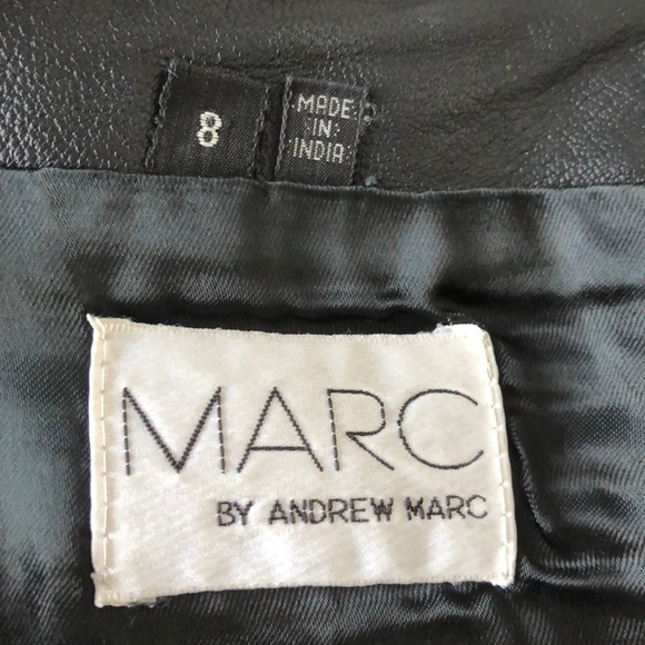 Vintage Leather Pencil Skirt Marc by Andrew Marc - Picture 7 of 8